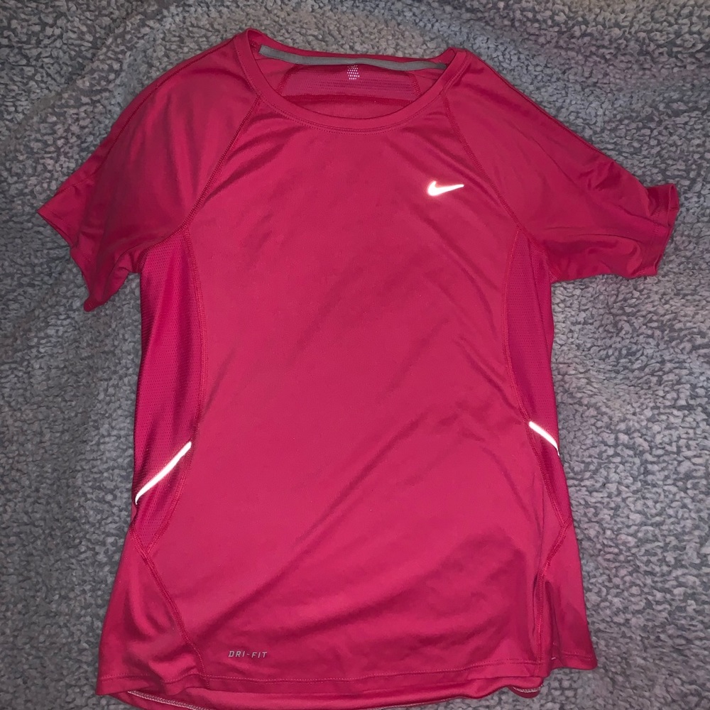 nike athletic hot pink tee